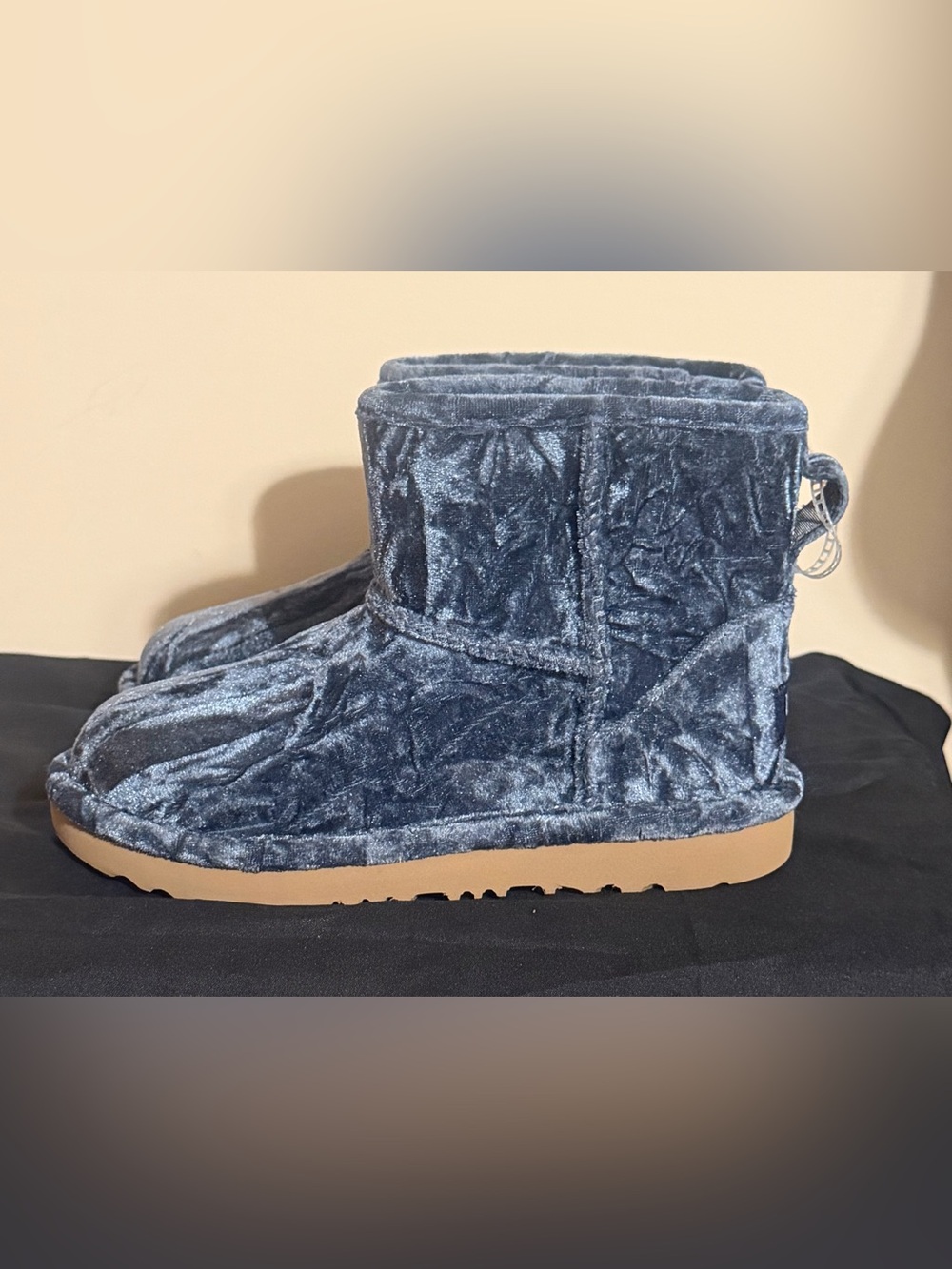 Girls UGG Blue Velvet Boots